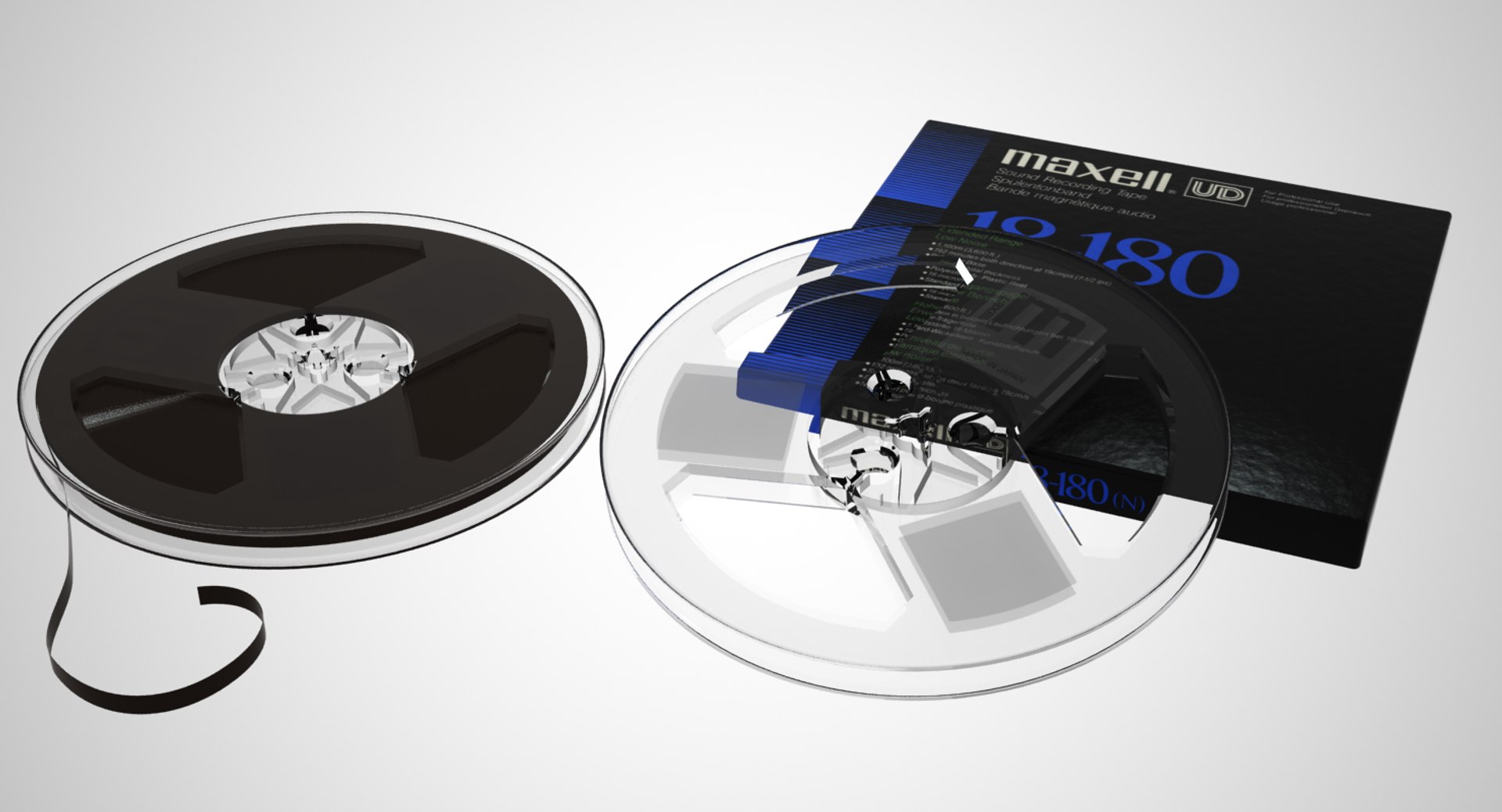 3D Maxell Reel Tape Model - TurboSquid 1371418