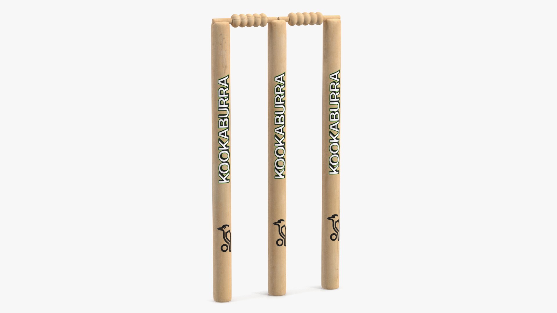 Kookaburra Cricket Stumps Set 3D model preview