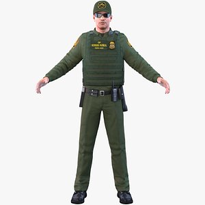 border officer 3D model