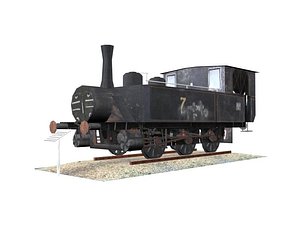 old steam engine 3d max