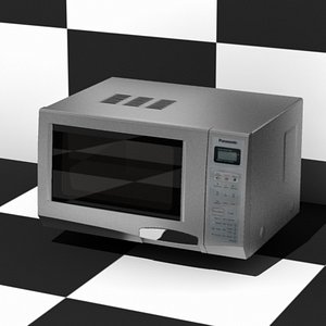 3dsmax kitchen microwave oven panasonic