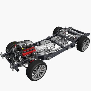 3D SUV chassis model