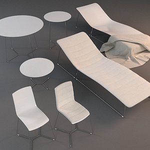 viteo garden furniture chair 3d model