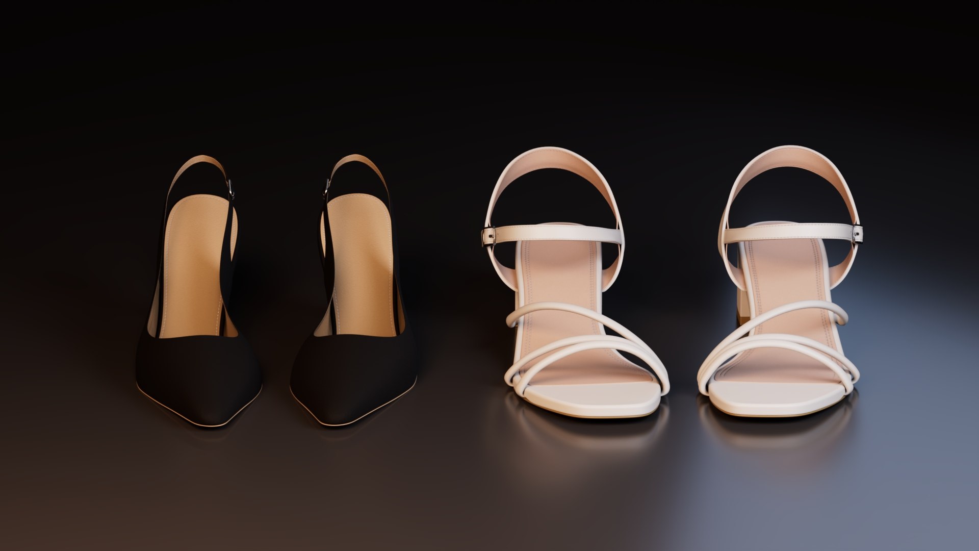 3D Women Heels and Sandals Set model https://p.turbosquid.com/ts-thumb/RF/XjQvBM/JO/preview3/jpg/1774159120/1920x1080/fit_q87/0464fb3b90726bbf57a91667247fd5684d4311f7/preview3.jpg