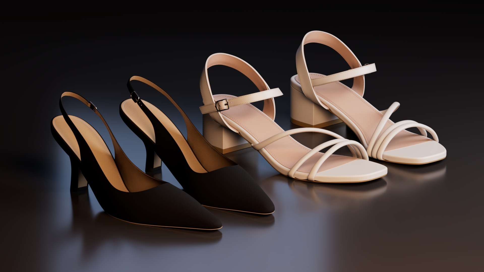 3D Women Heels and Sandals Set model https://p.turbosquid.com/ts-thumb/RF/XjQvBM/m4/preview2/jpg/1774159120/1920x1080/fit_q87/ffd4972055a44b1e3090ab844dd73bddafb14621/preview2.jpg