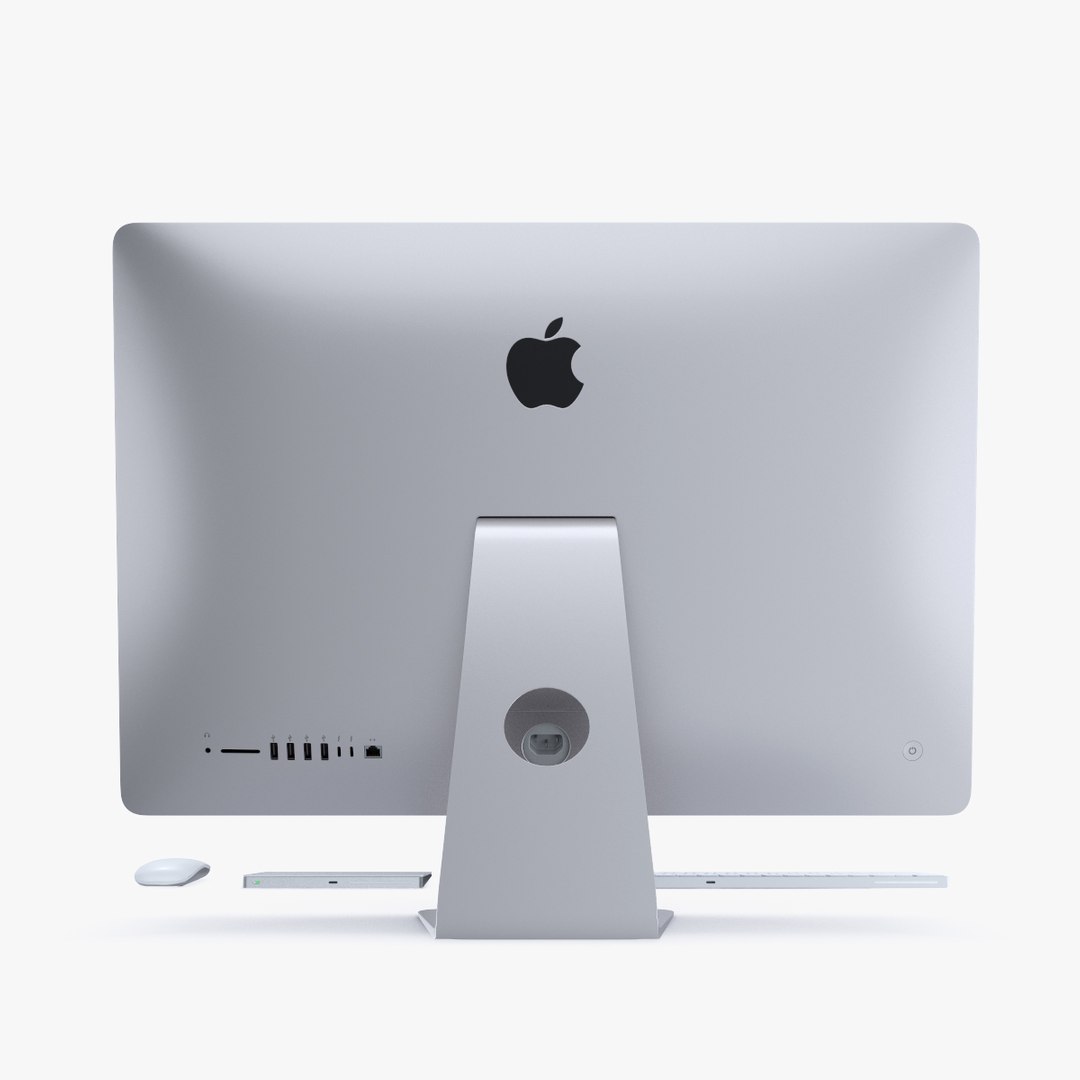 3D apple imac 2018 silver model - TurboSquid 1362727