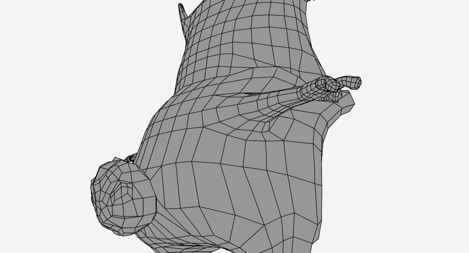 3d Skatch Cute Monster Model