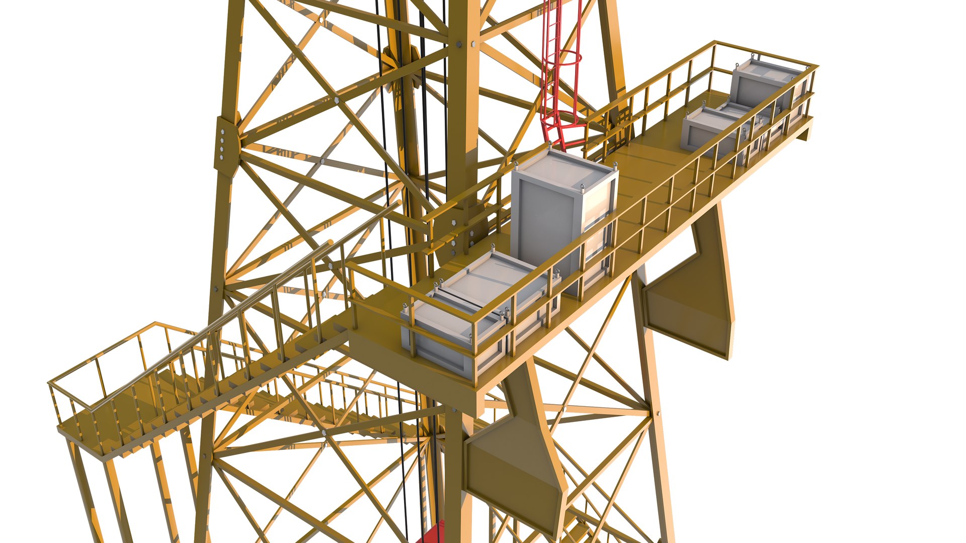 Drilling Rig 3D Model - TurboSquid 2206729