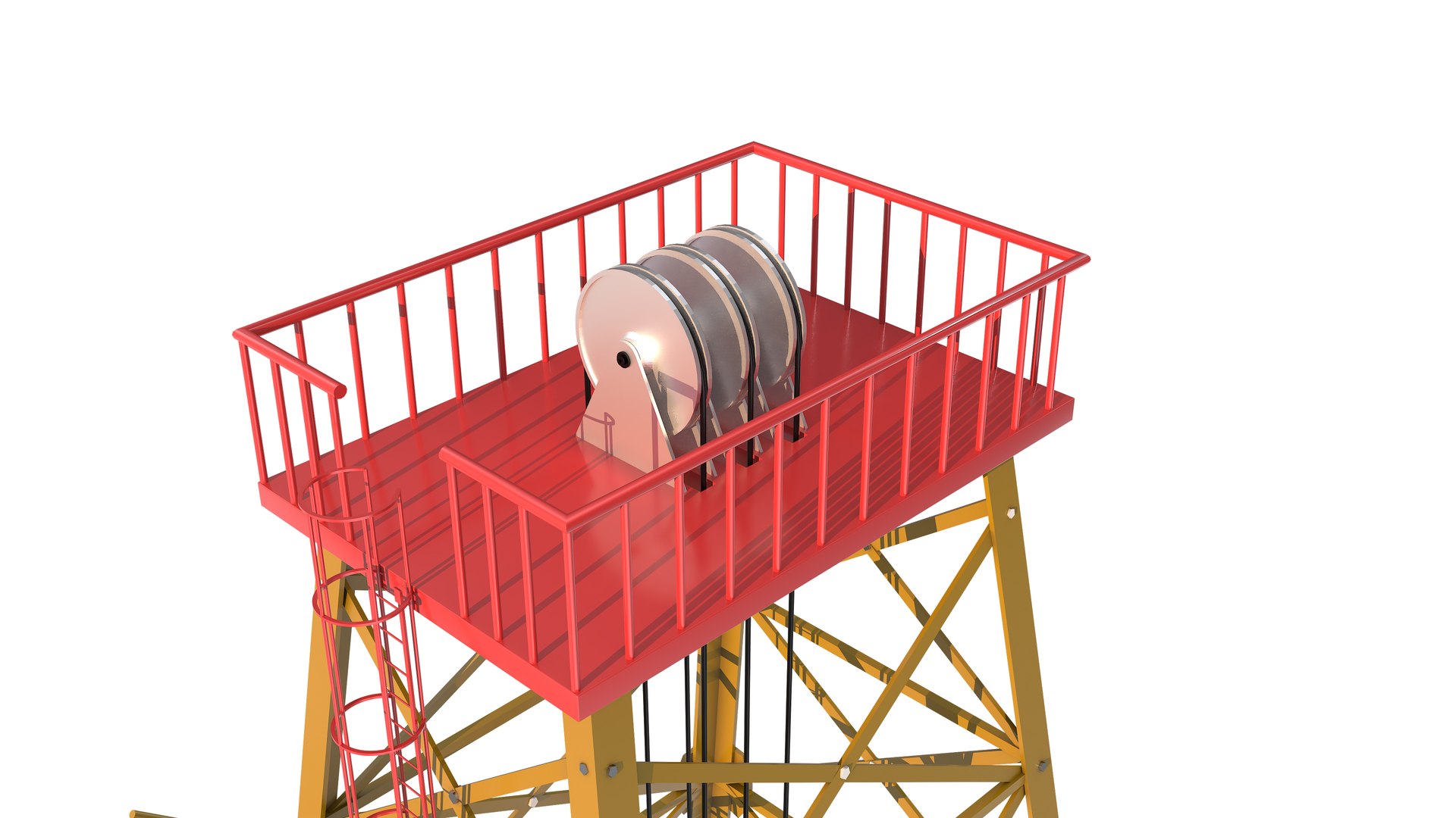 Drilling Rig 3D Model - TurboSquid 2206729
