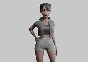 3D Young Pretty Woman V27214