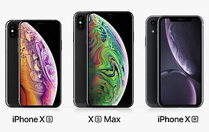 apple iphone set 2018-2019 3D