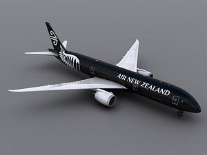 aircraft air new zealand 3d max