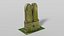 Scanned historical headstone model