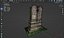 Scanned historical headstone model