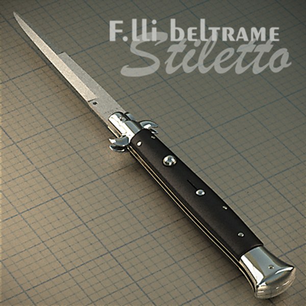Modello 3D Classic Italian Stiletto Knife - TurboSquid 434462