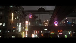 Cyberpunk Town Scene