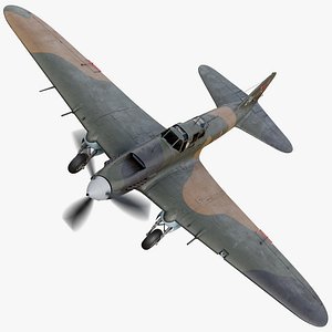 Rigged IL-2 Soviet hedgehopper fighter WW2