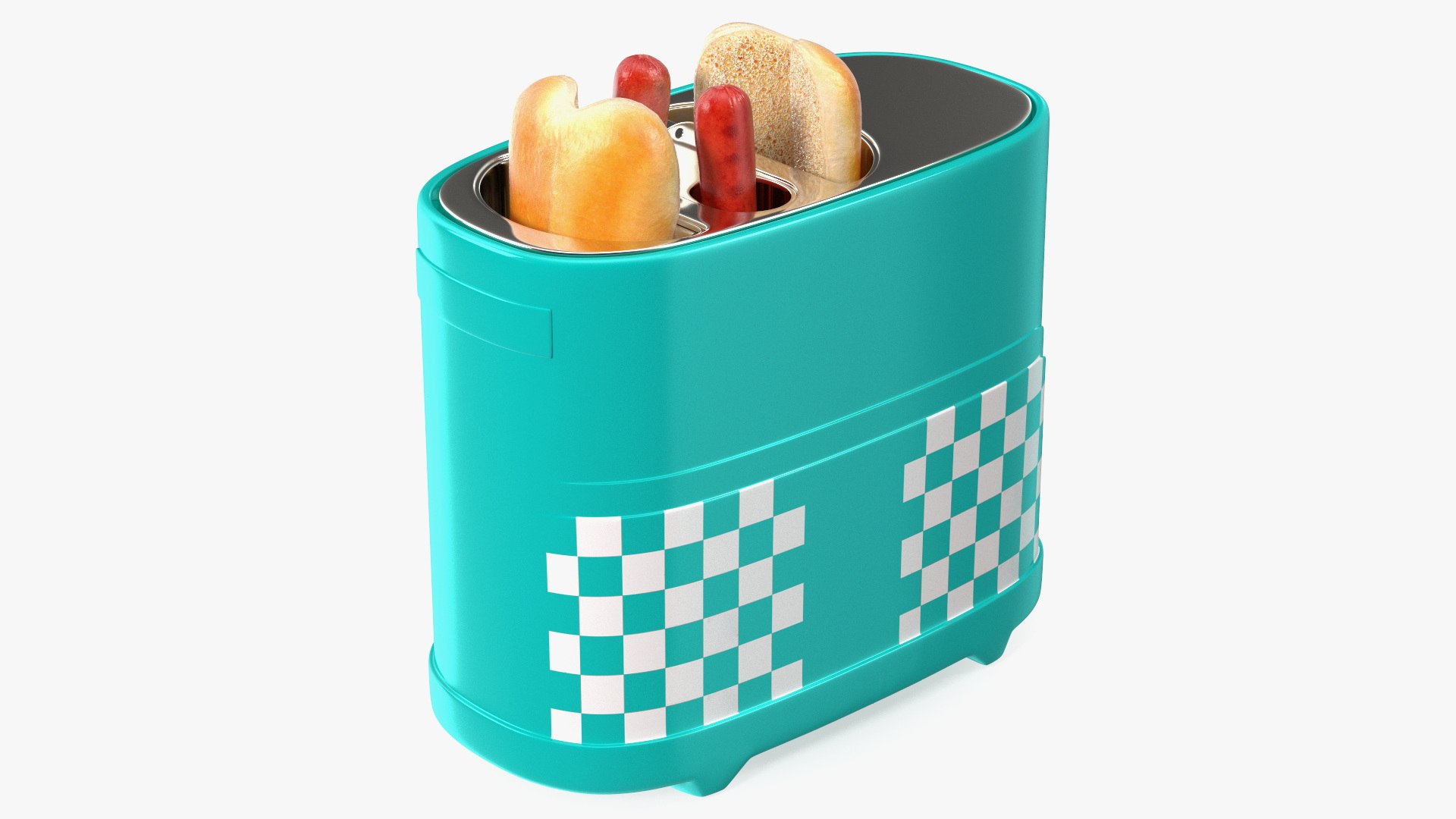 Toaster Carrying Hot Dog 3D model preview