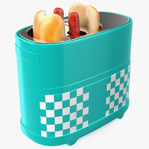 3D Toaster Carrying Hot Dog