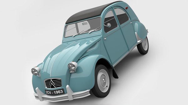 3D citroen 2cv 1963 model - TurboSquid 1522007