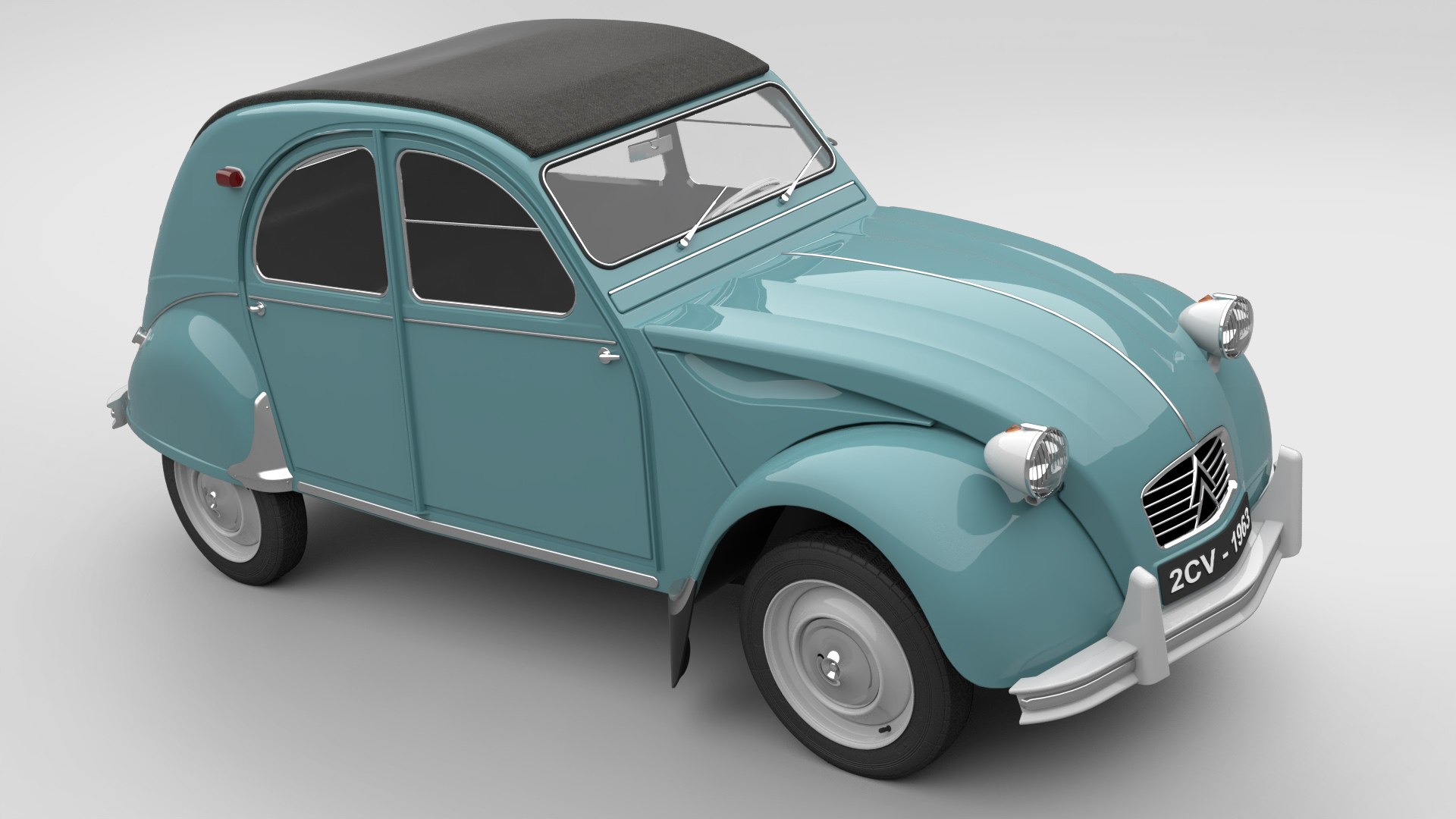 3D Citroen 2cv 1963 Model - TurboSquid 1522007