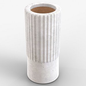 Vase Concrete Small Inverted 3D model