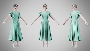 Dress 45 Cyan