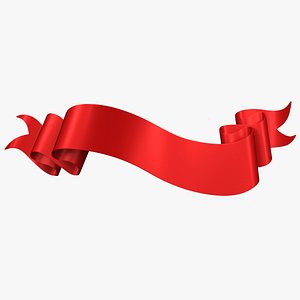 3D Ribbon Banner 02v PBR