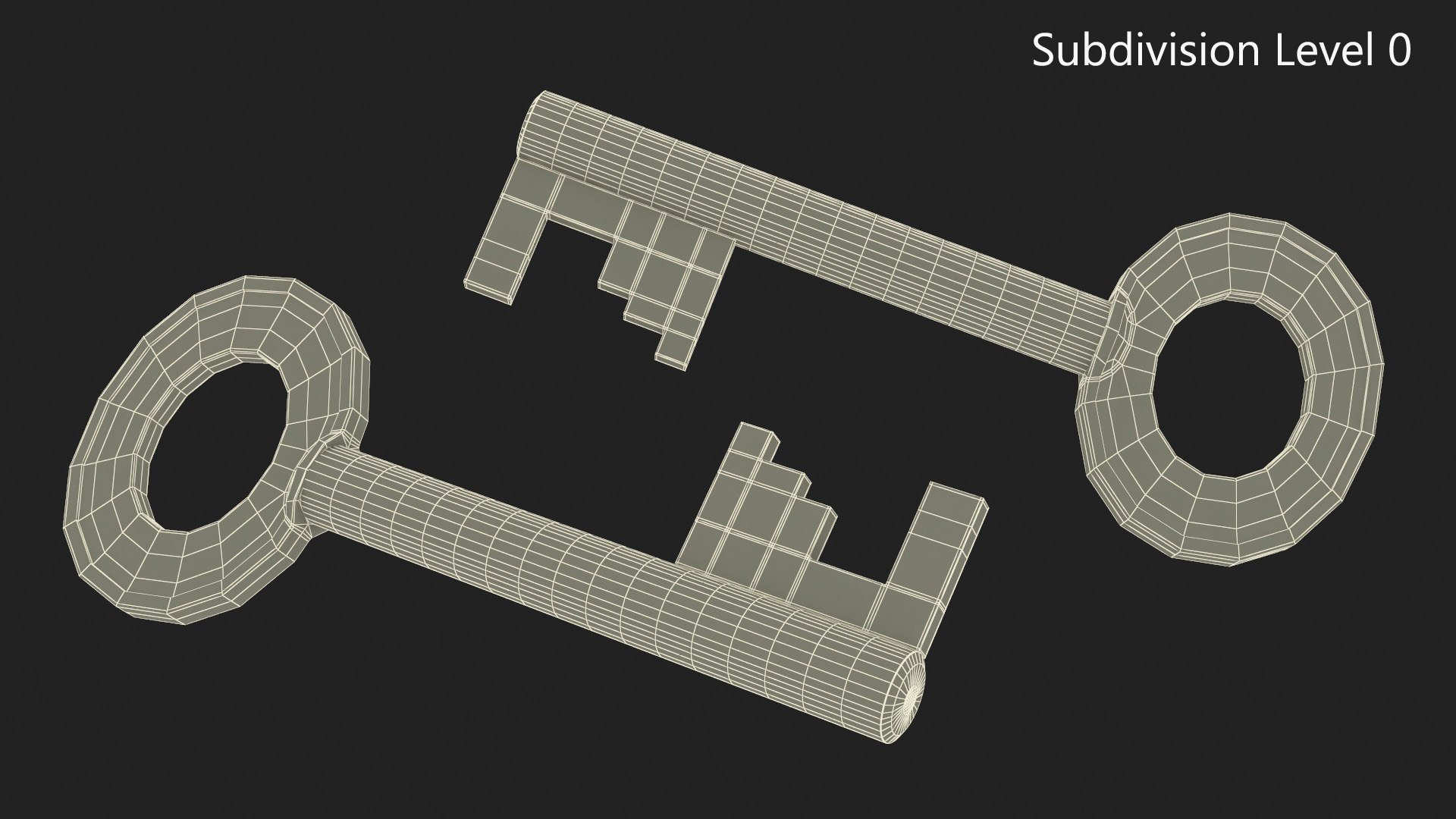3D Bronze Key - TurboSquid 2222175