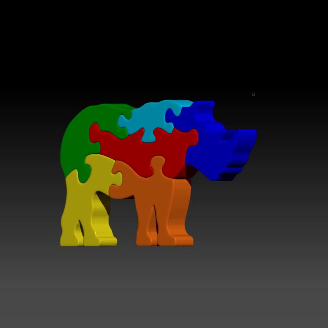 Jigsaw Puzzle 3D Model - TurboSquid 1551236