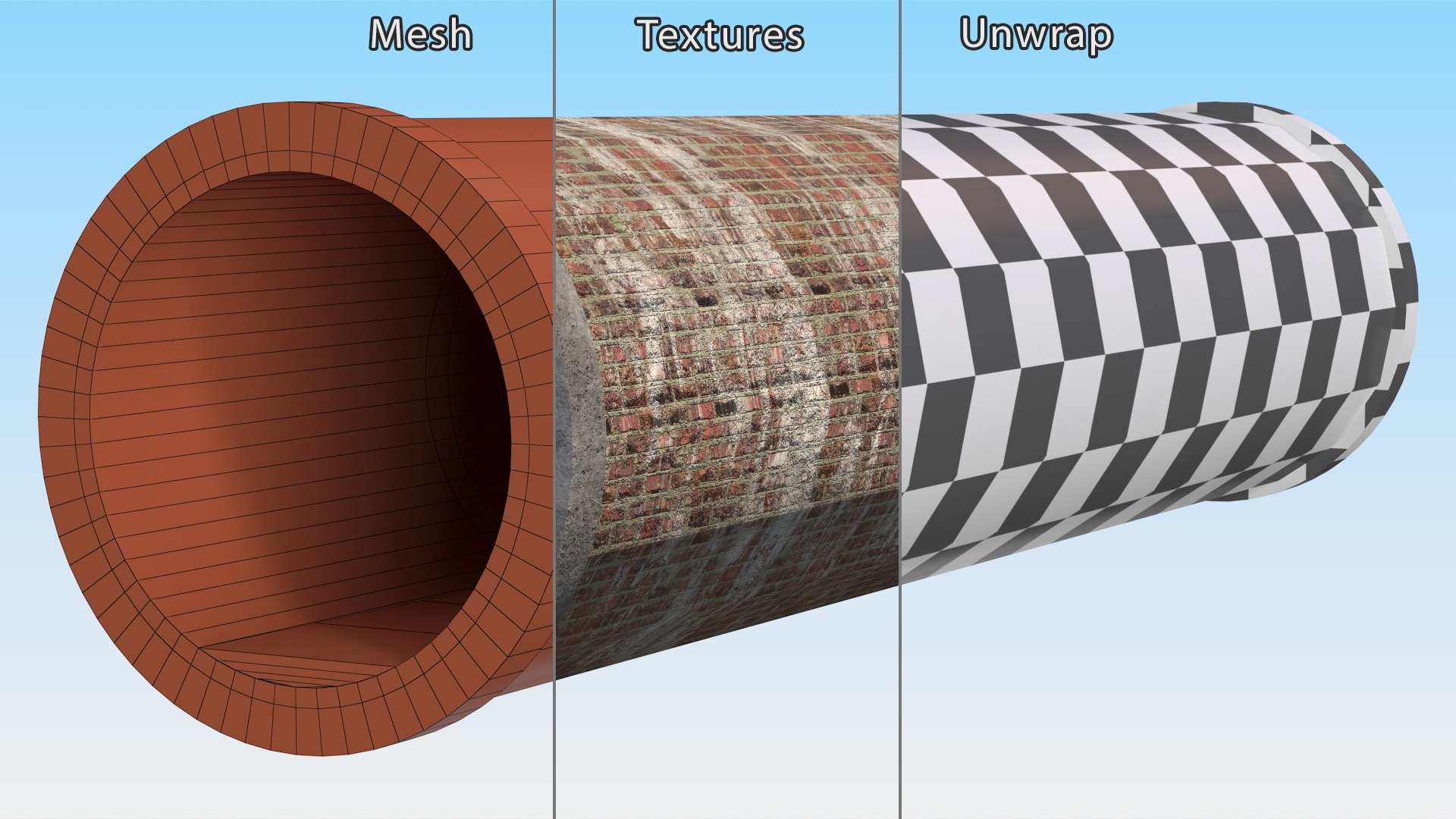 3D Brick Sewer Rehab 10m - TurboSquid 2402575