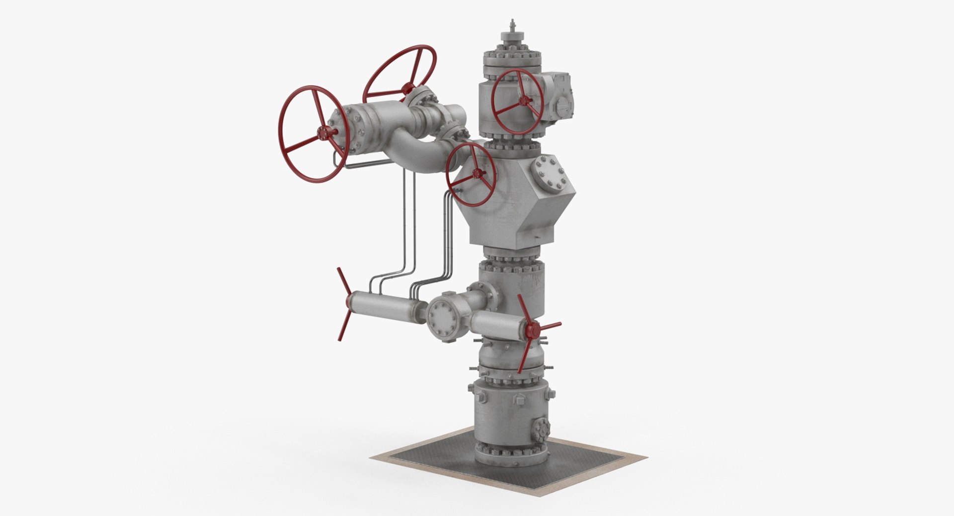 Oil Wellhead 3 3D Model 3D model preview