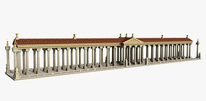 3D Long Classic Temple