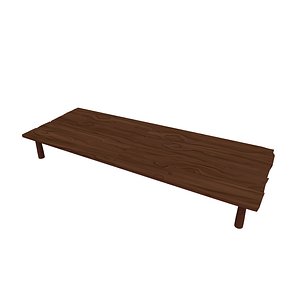 3D wood table
