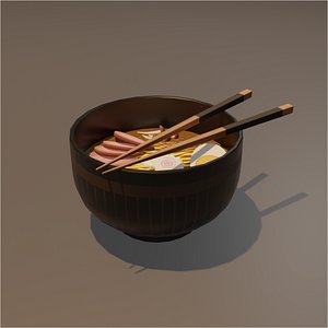 3D model Ramen Bowl