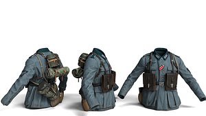 3D model Captain Outfit 2 Premium High-Detail Uniform Set