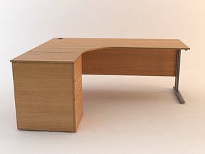 Office desk & drawer set