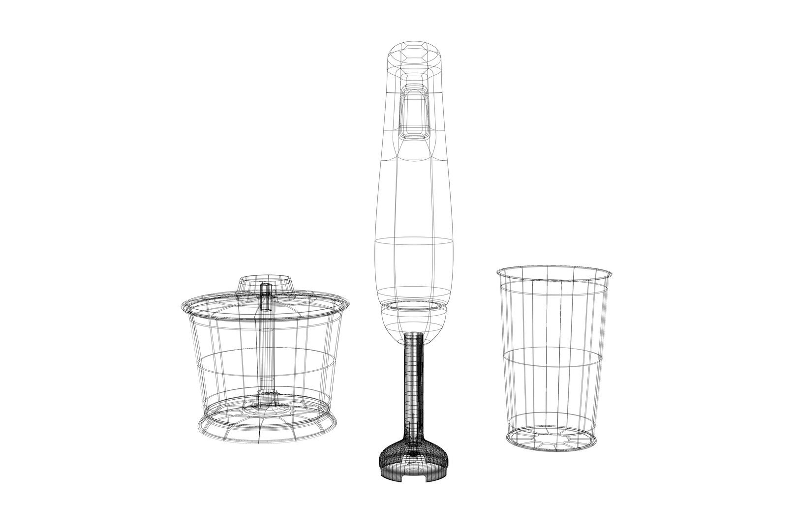 Hand Blender 3D TurboSquid 2075933