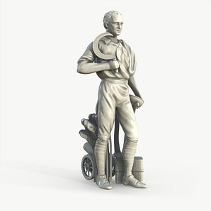 3D model Proletarian Worker Statue