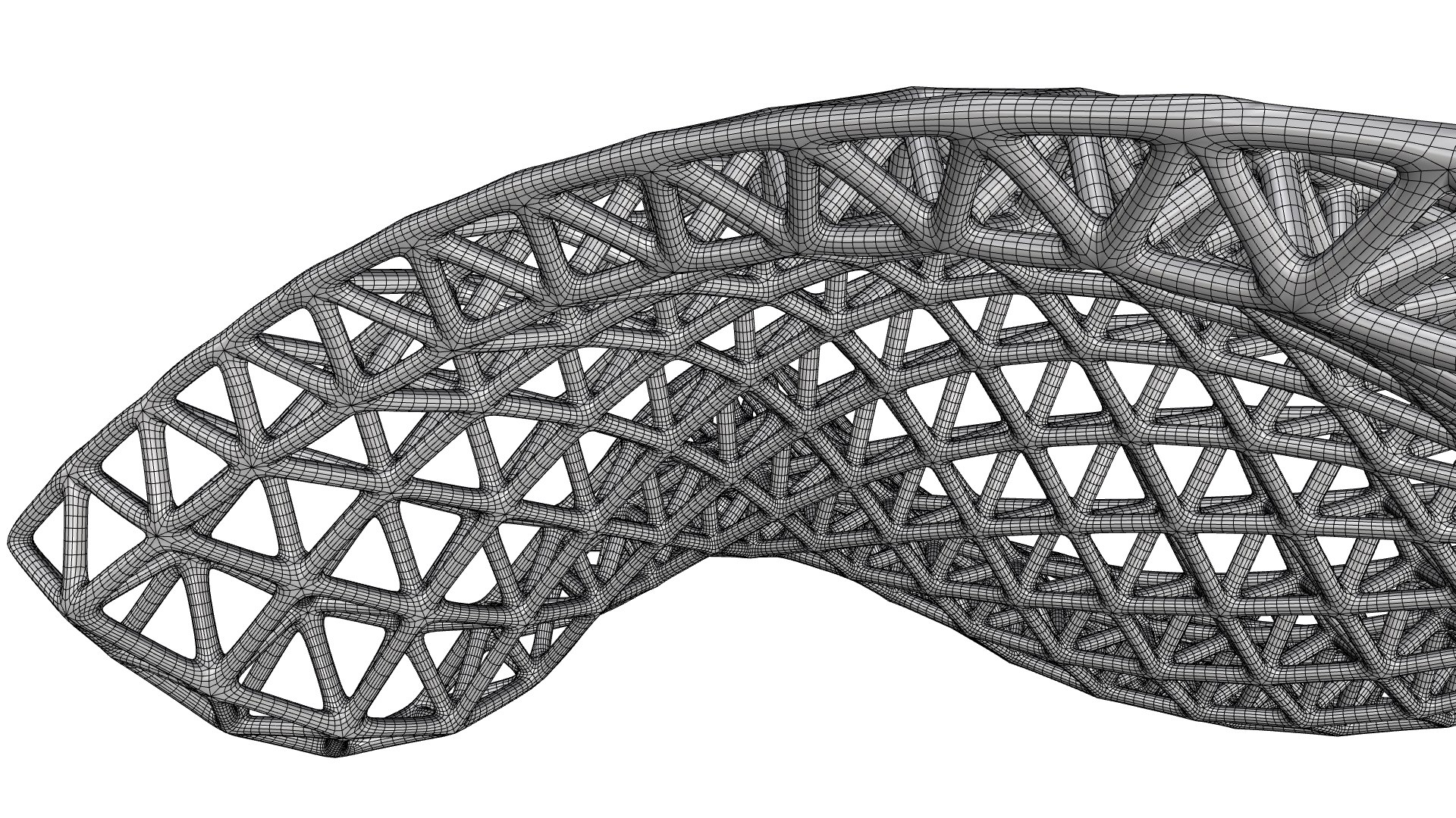 Double Curved Lattice Structures 3D model https://p.turbosquid.com/ts-thumb/RG/z2FO7M/U4/w3/jpg/1781314803/1920x1080/fit_q87/d30845c613c0b96db6dea2ac91b2a021b4fa9995/w3.jpg