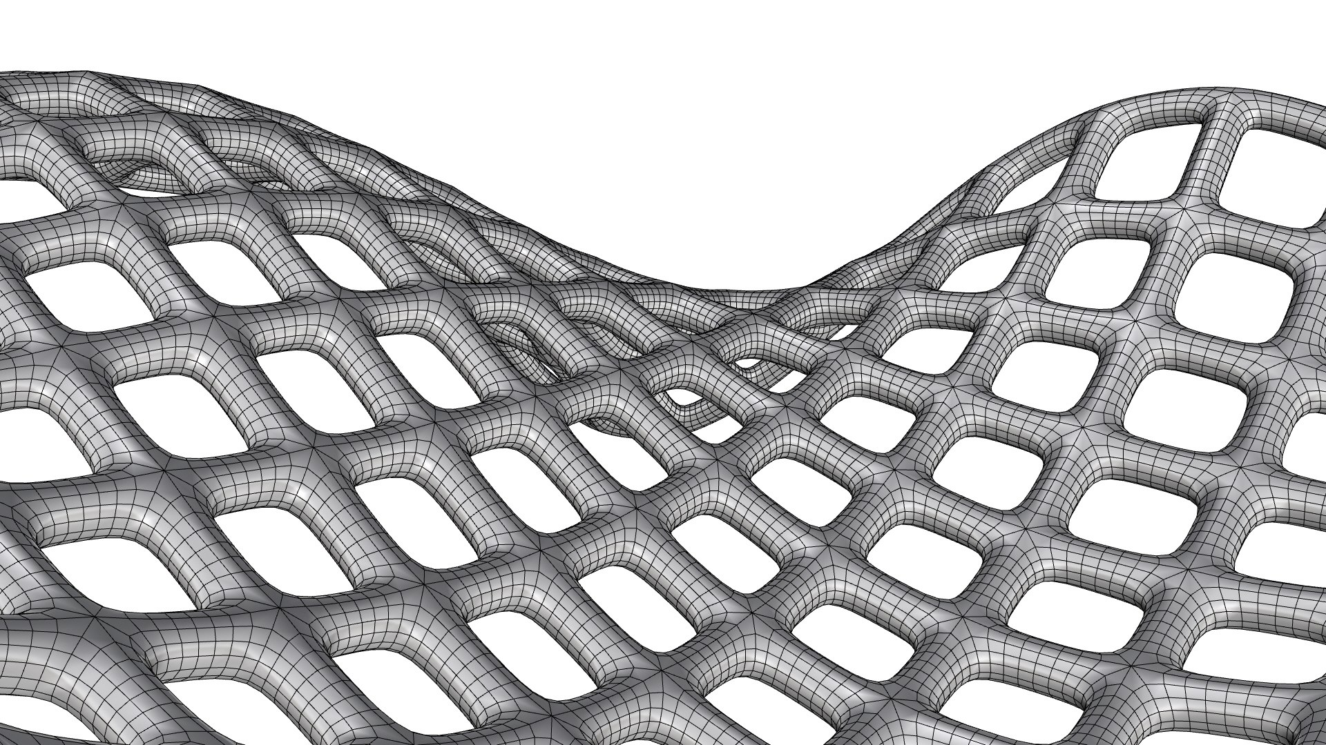 Double Curved Lattice Structures 3D model https://p.turbosquid.com/ts-thumb/RG/z2FO7M/u2/w5/jpg/1781314804/1920x1080/fit_q87/000349b29bbbcee35a815df12a7d86dafcbfe897/w5.jpg