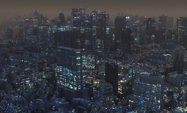 3D tokyo city night - TurboSquid 1417473