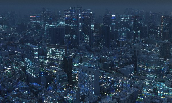 3D tokyo city night - TurboSquid 1417473