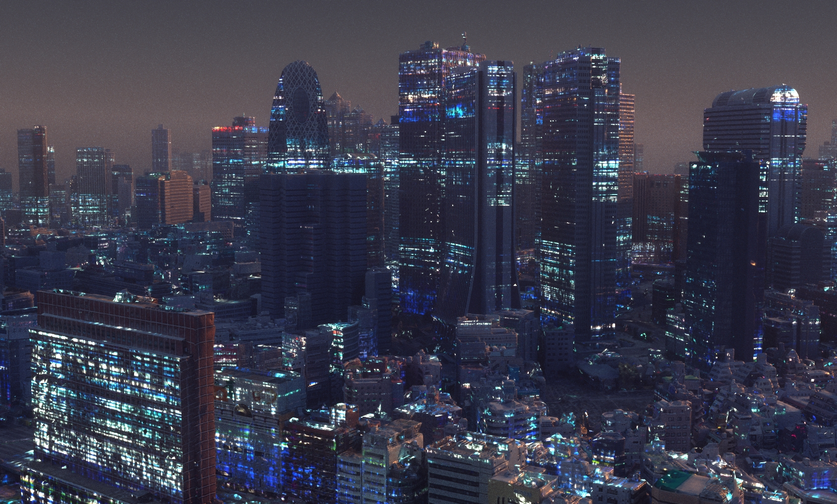 3D tokyo city night - TurboSquid 1417473