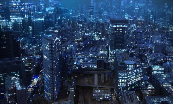3D модель Токио Сити Ночь HD - TurboSquid 1417473