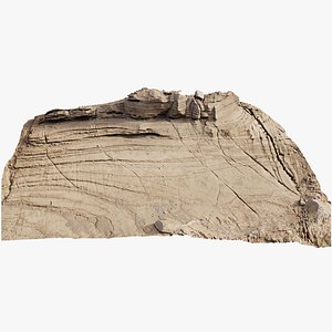 Cliff Mountain Slope Scan 3D