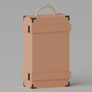 Wooden Wine Box 3D model