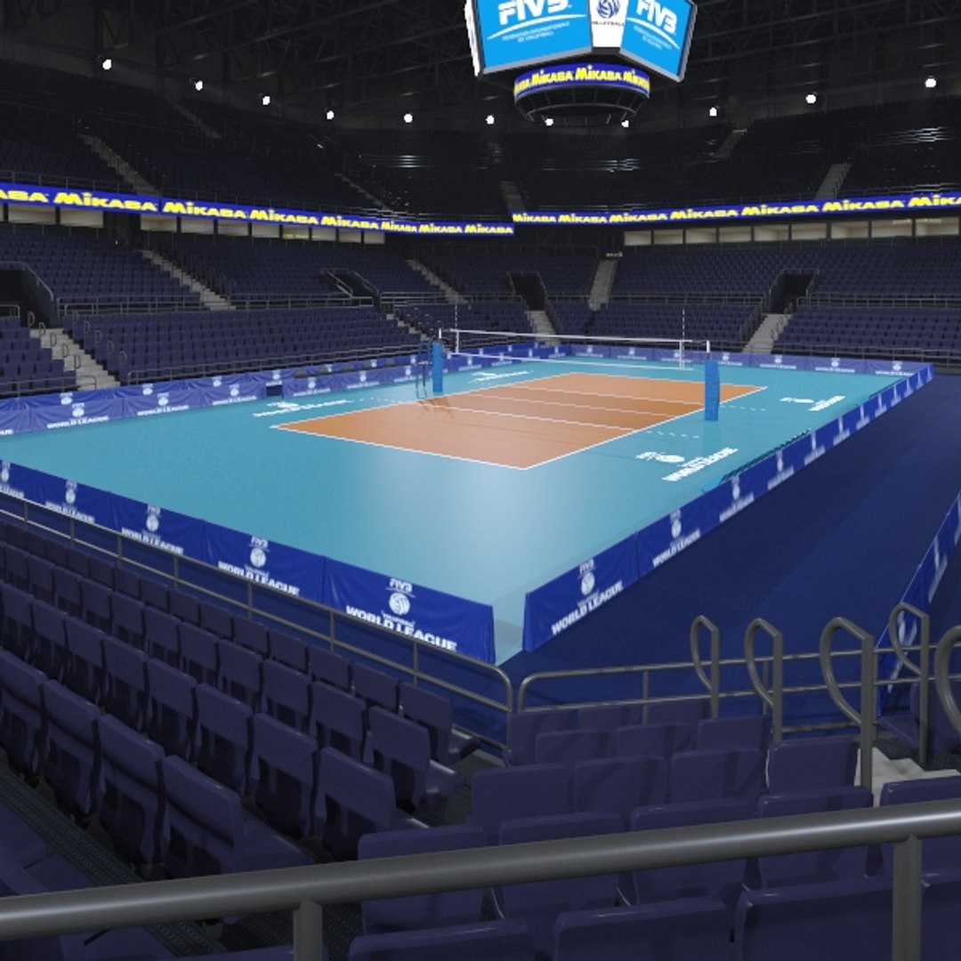 3D volleyball arena volley model - TurboSquid 1688980