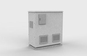 Electric Substation 3D model 3D