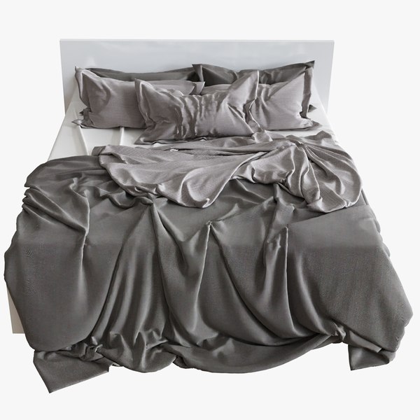 linen beds 3d model